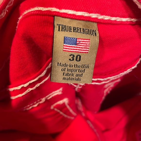 true religion red super t - Picture 4 of 6